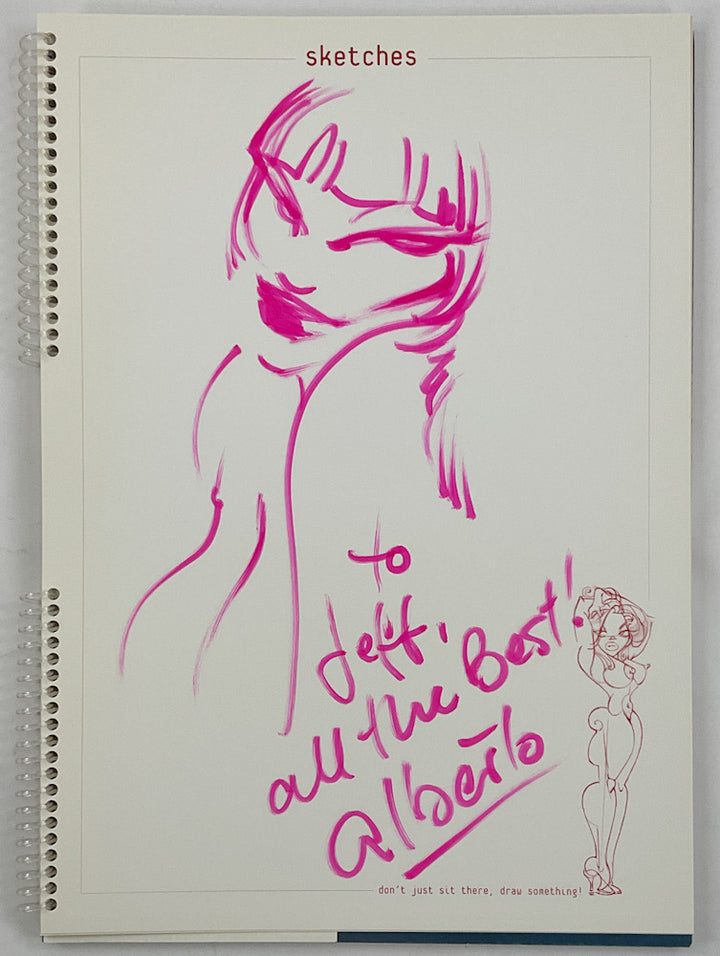 Veinte Mujeres Con Pistolas, Libro 6: A Collection of Pencil Drawings By Alberto Ruiz (Book 6) - Inscribed with a Drawing