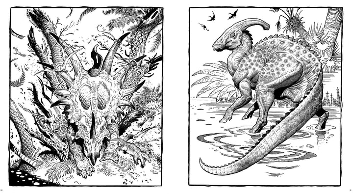 Dinosaurs: A Coloring Book (Near Fine)