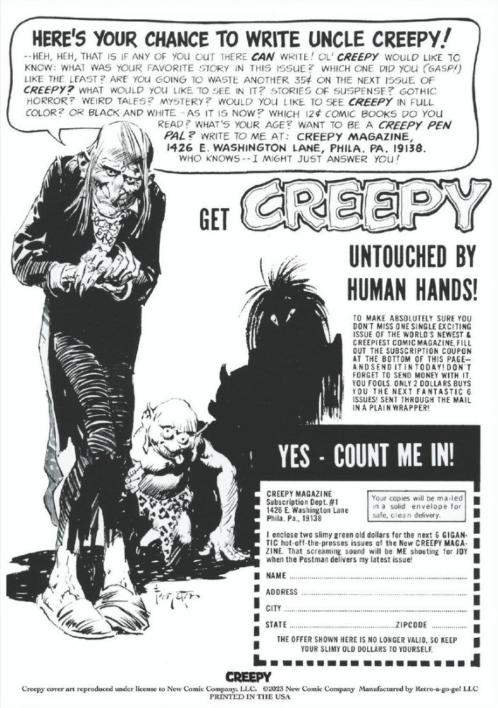 Warren "Creepy No. 112" Large Format Print