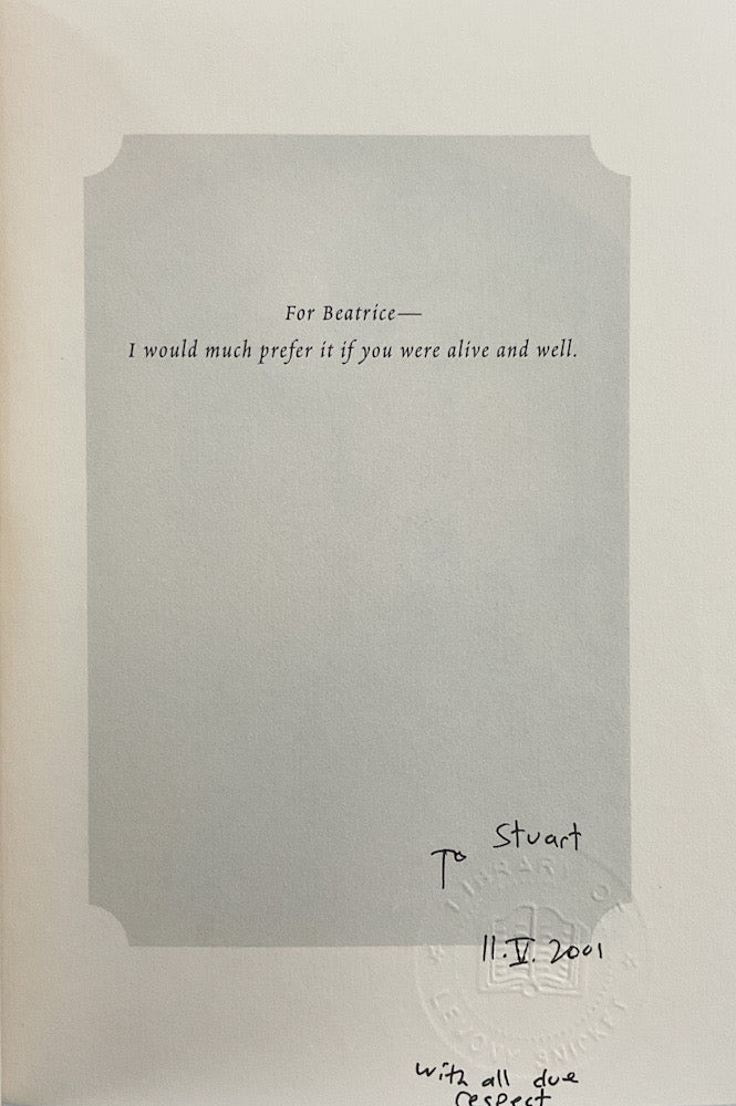 A Series of Unfortunate Events, Book 3: The Wide Window - Inscribed First