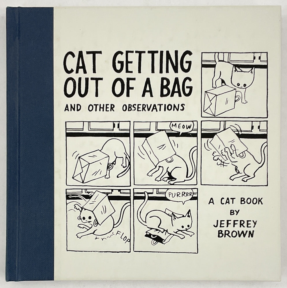 Cat Getting Out of a Bag and Other Observations - Signed with a Drawing