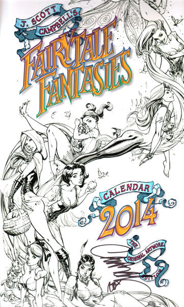 Fairytale Fantasies 2014 Calendar: The Original Artwork Edition - Signed