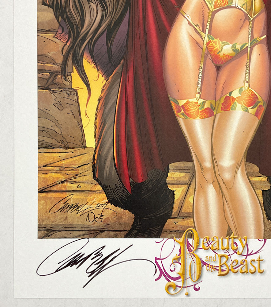 Beauty and The Beast - Fairy Tale Fantasies - Signed Print
