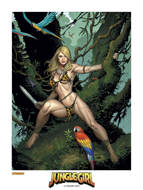Jungle Girl Lithograph - Signed