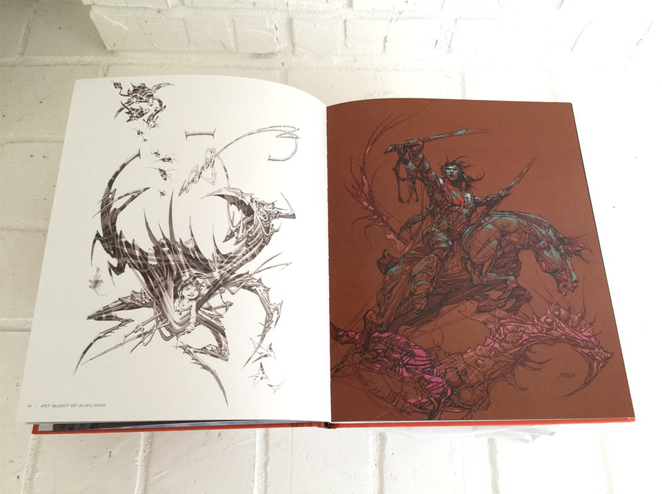 Art Quest of Alex Nino - Signed with a Full-Page Drawing
