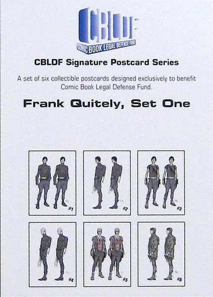 Frank Quitely Set One (CBLDF Signature Postcard Series) (Signed)