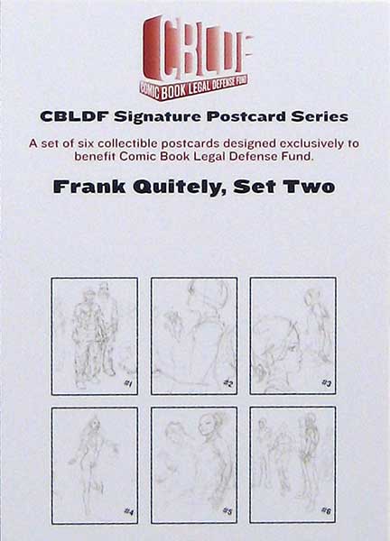 Frank Quitely Set Two (CBLDF Signature Postcard Series) (Signed)