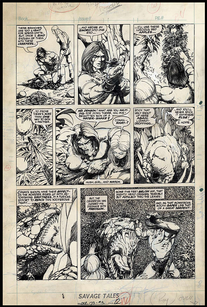 Conan: Red Nails Original Art Archives