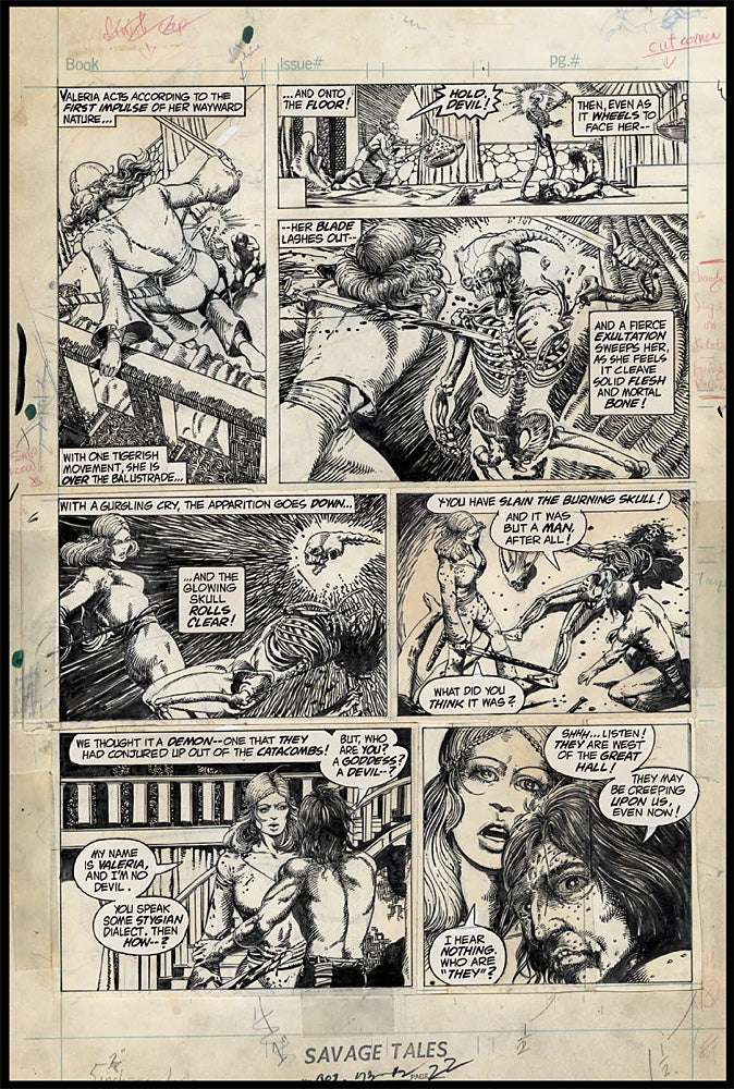 Conan: Red Nails Original Art Archives