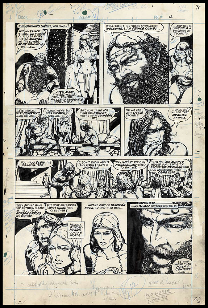 Conan: Red Nails Original Art Archives