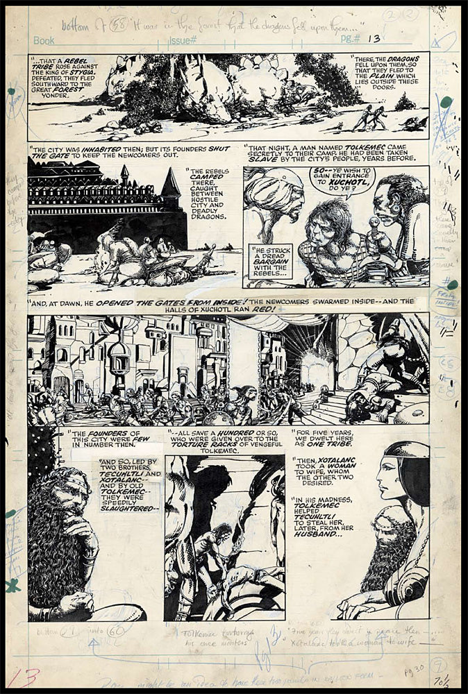 Conan: Red Nails Original Art Archives