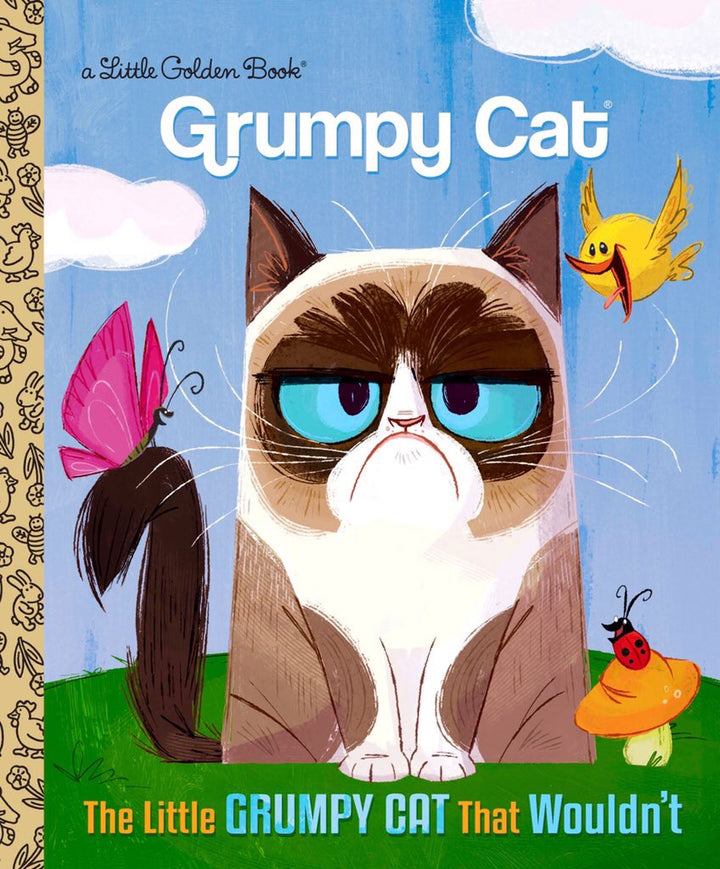 The Little Grumpy Cat that Wouldn't Little Golden Book - Signed by the Artist