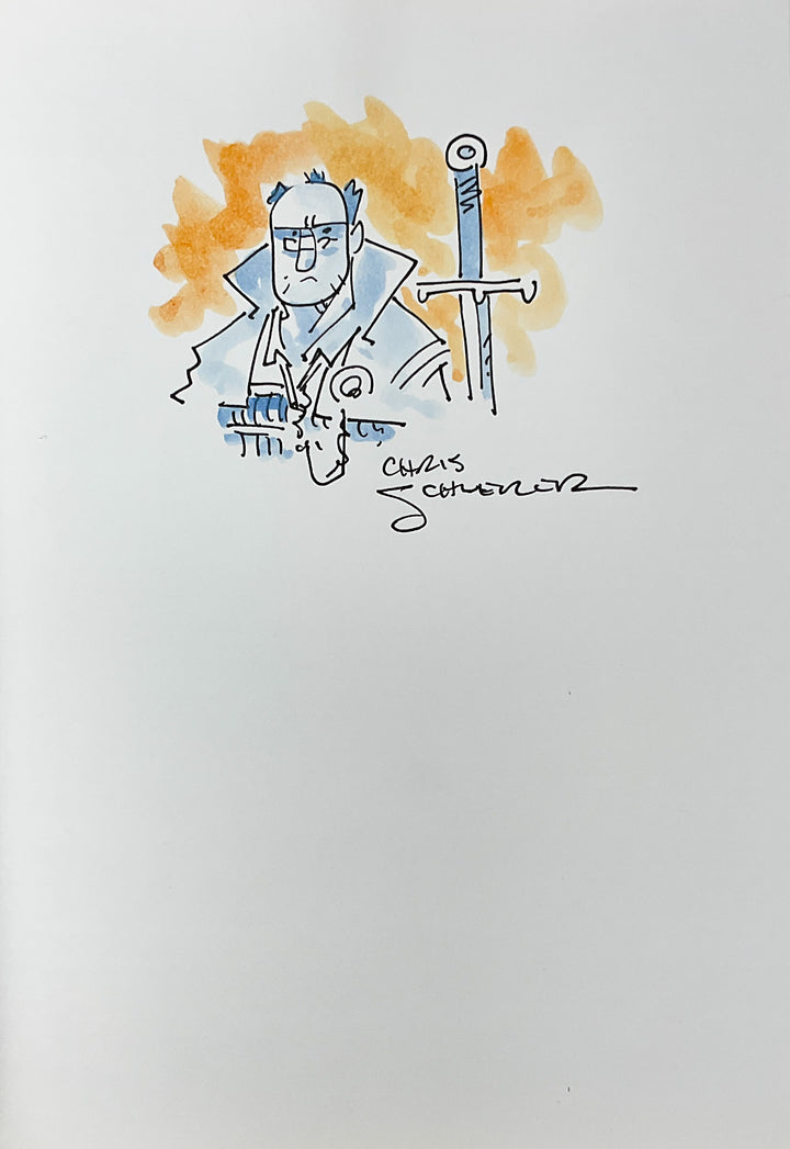 Chris Schweizer Sketchbooks - Signed with a Color Drawing