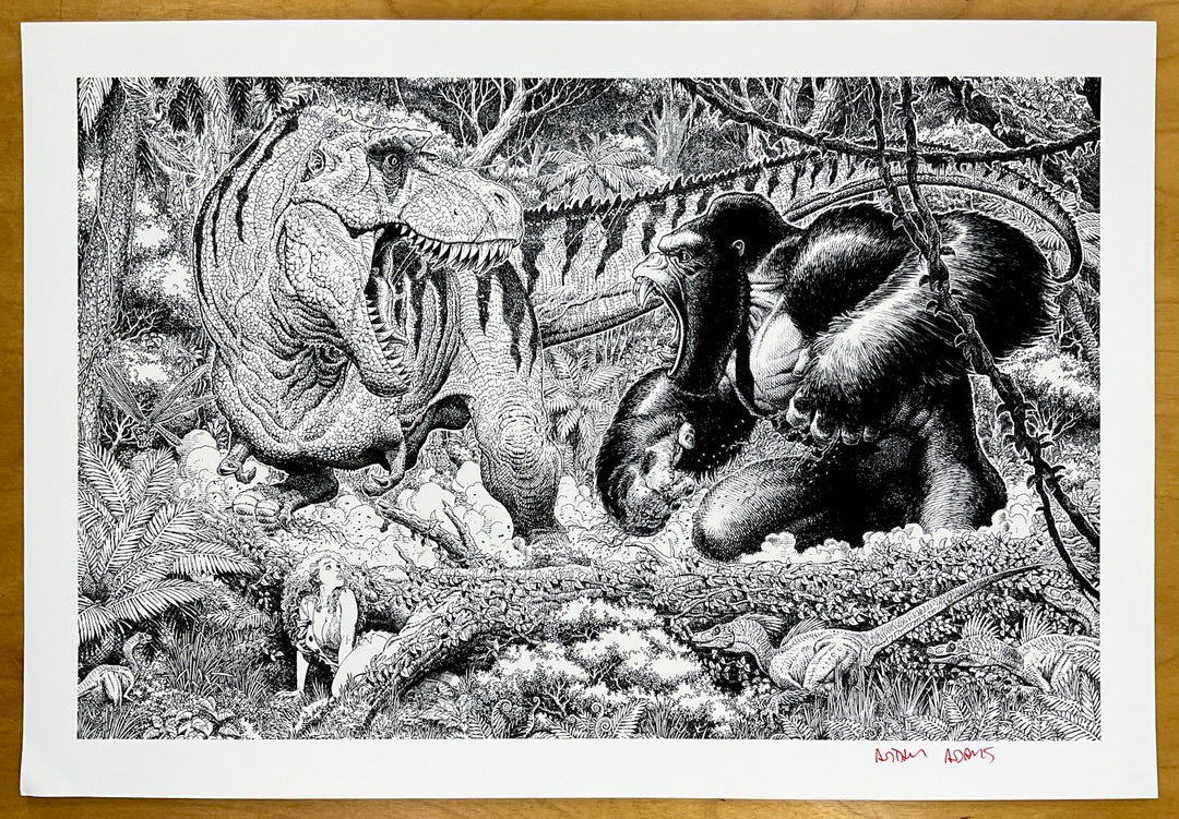 Savage Adventure by Arthur Adams - Signed Print