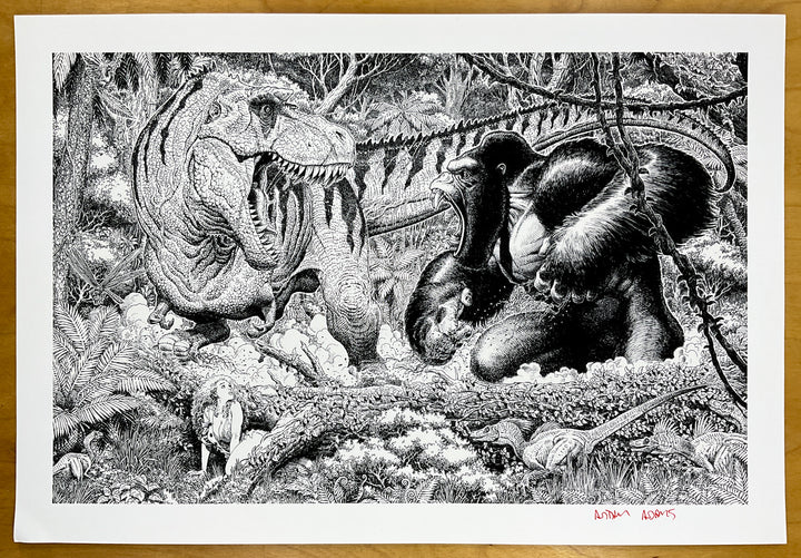 Savage Adventure by Arthur Adams - Signed Print