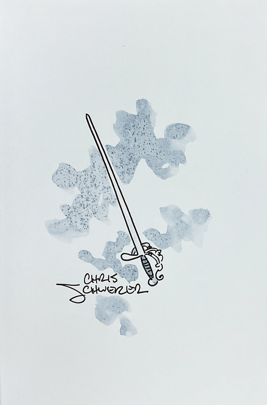 A Dream of Swords - Signed with a Color Drawing