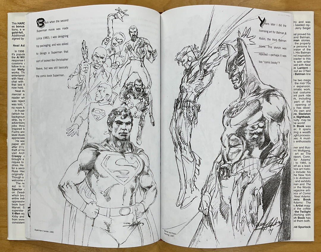 Neal Adams: The Sketch Book - Signed & Numbered Hardcover