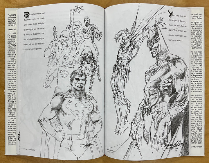 Neal Adams: The Sketch Book - Signed & Numbered Hardcover