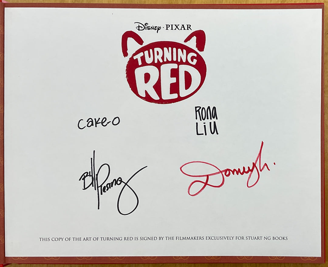 The Art of Turning Red - First Printing Signed by Director Domee Shi and others