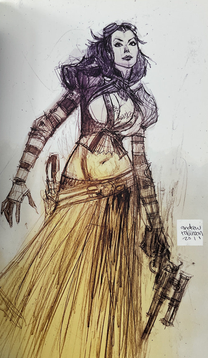 Art Hog - Signed with a Full-Page Drawing