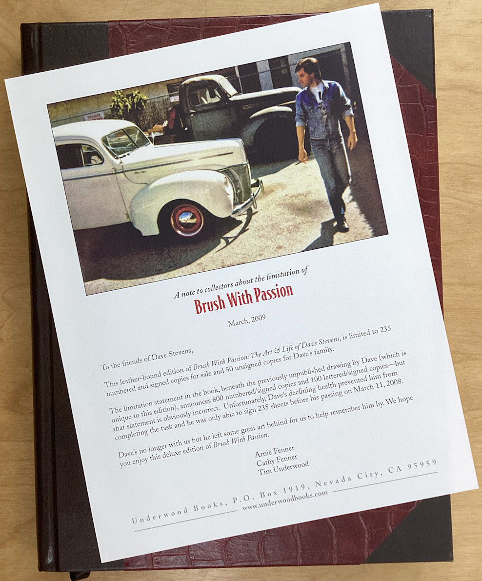 Brush with Passion: The Art and Life of Dave Stevens - Signed & Numbered Leather-Bound Edition