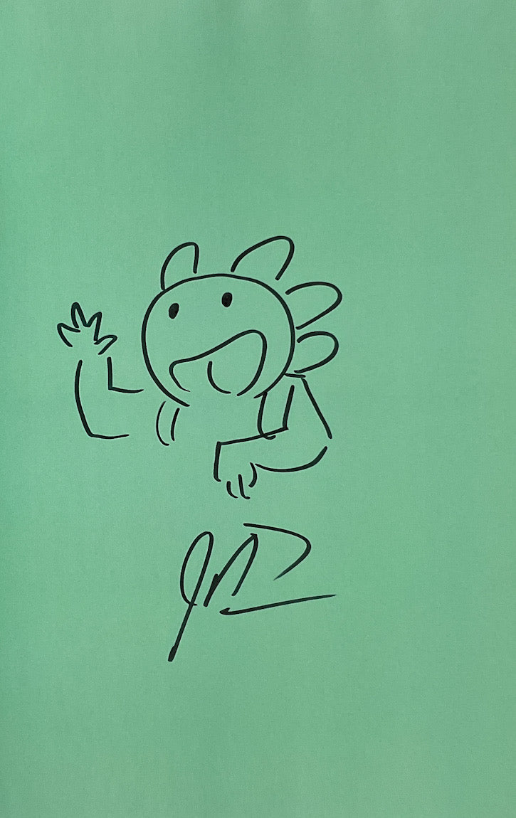 The Art of Axolodyssey - Signed with a Drawing