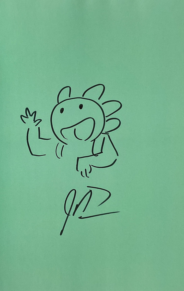 The Art of Axolodyssey - Signed with a Drawing