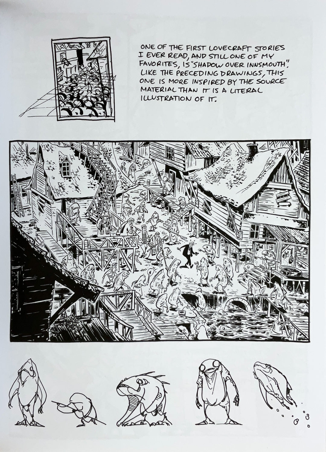 Chris Schweizer Sketchbooks - Signed with a Color Drawing