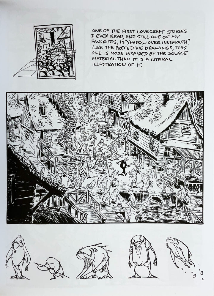 Chris Schweizer Sketchbooks - Signed with a Color Drawing