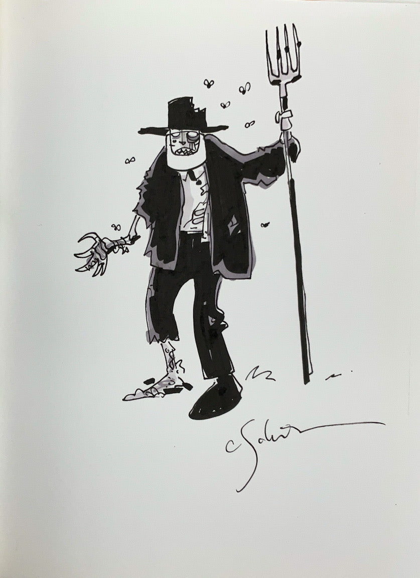 Chris Schweizer Sketchbooks - Signed with a Color Drawing