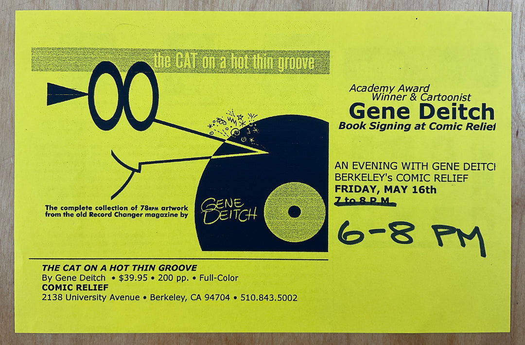 The Cat on the Hot Thin Groove - Signed with a Drawing