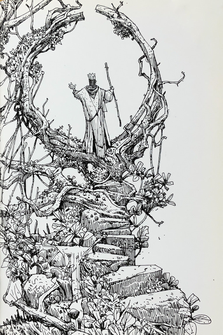 Mechs & the City: Another Book of Drawings by Ian McQue (2014) Inscribed with a Drawing