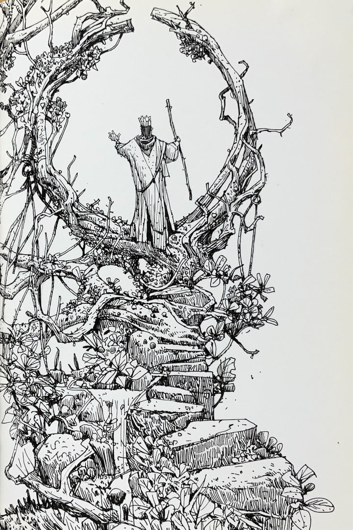 Mechs & the City: Another Book of Drawings by Ian McQue (2014) Inscribed with a Drawing