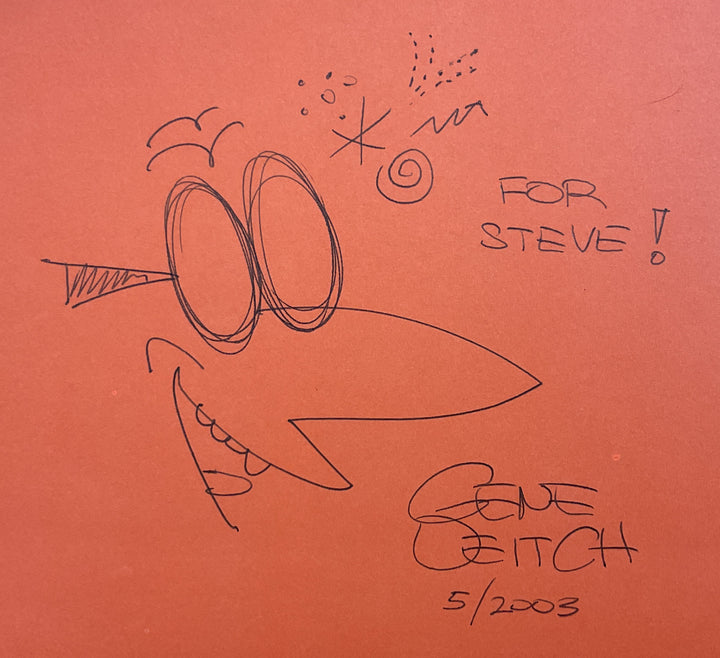The Cat on the Hot Thin Groove - Signed with a Drawing