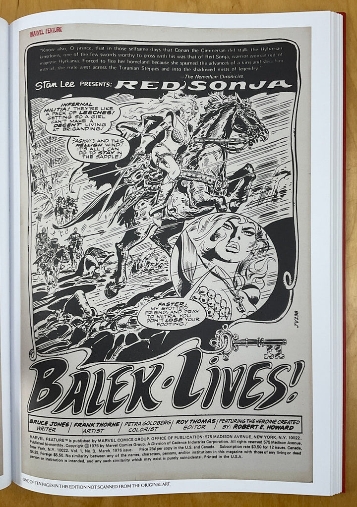 Frank Thorne's Red Sonja Art Edition Vol. 1 - Signed & Numbered Edition