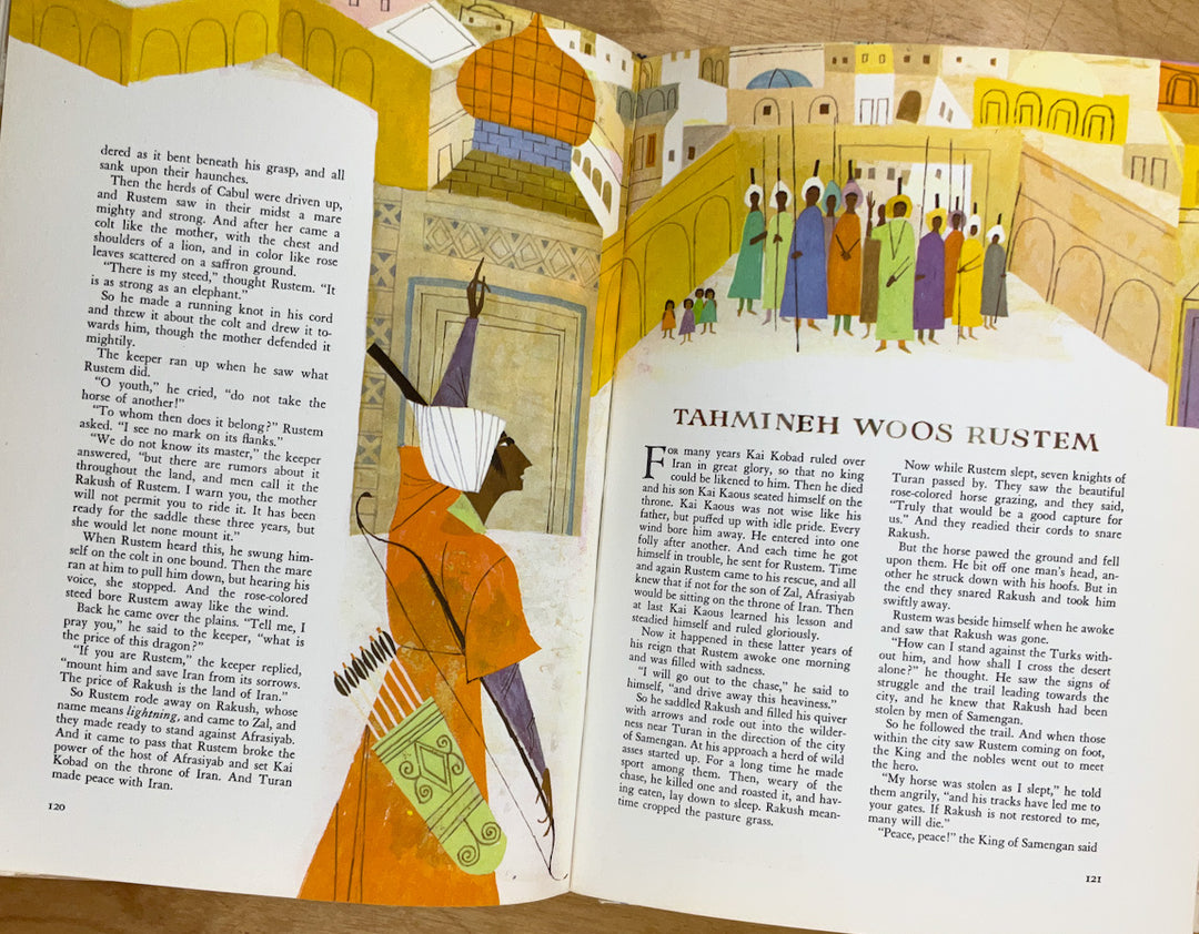 The Golden Treasury of Myths and Legends - A Giant Golden Book Deluxe Edition - First Printing in Dustjacket
