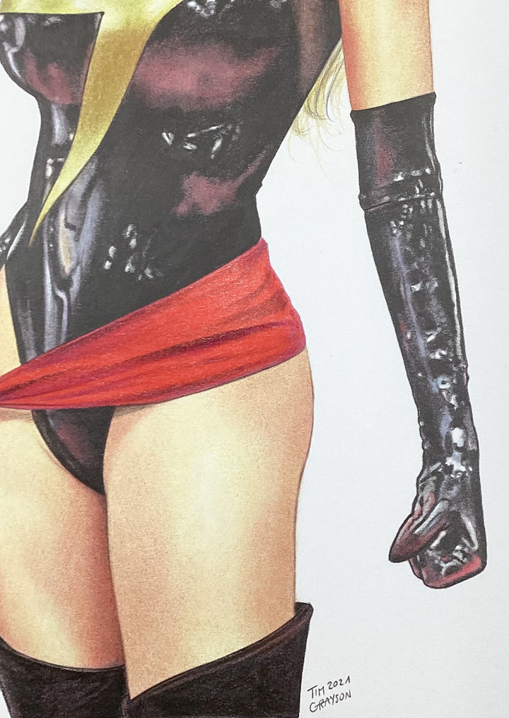 Captain Marvel Pin-Up