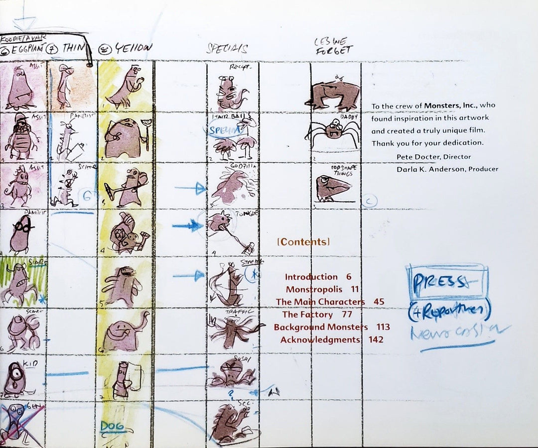 The Art of Monsters, Inc. - First Printing