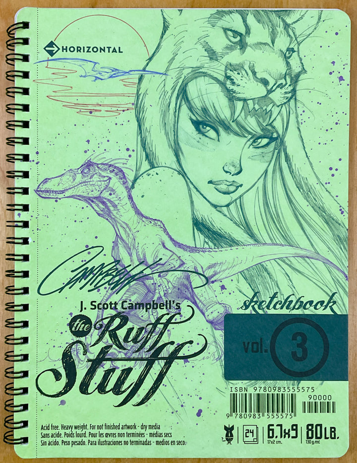 J. Scott Campbell's The Ruff Stuff Sketchbook Set of Volumes 3 and 4