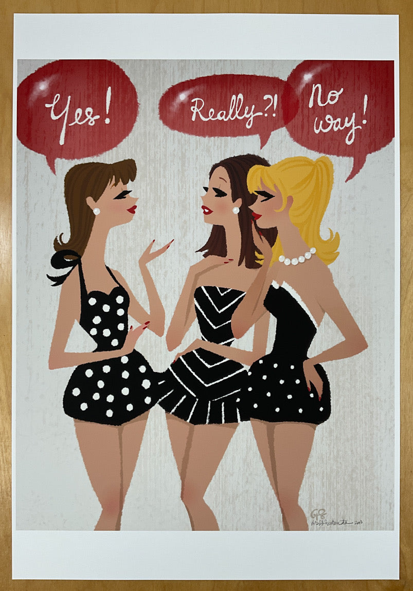 Triplets - Signed Print