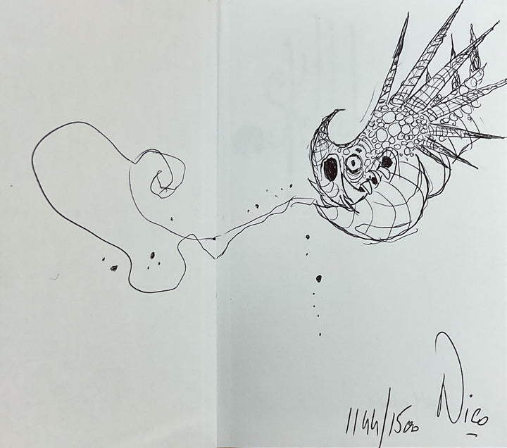Nico Marlet Sketchbook - Signed & Numbered with a Drawing