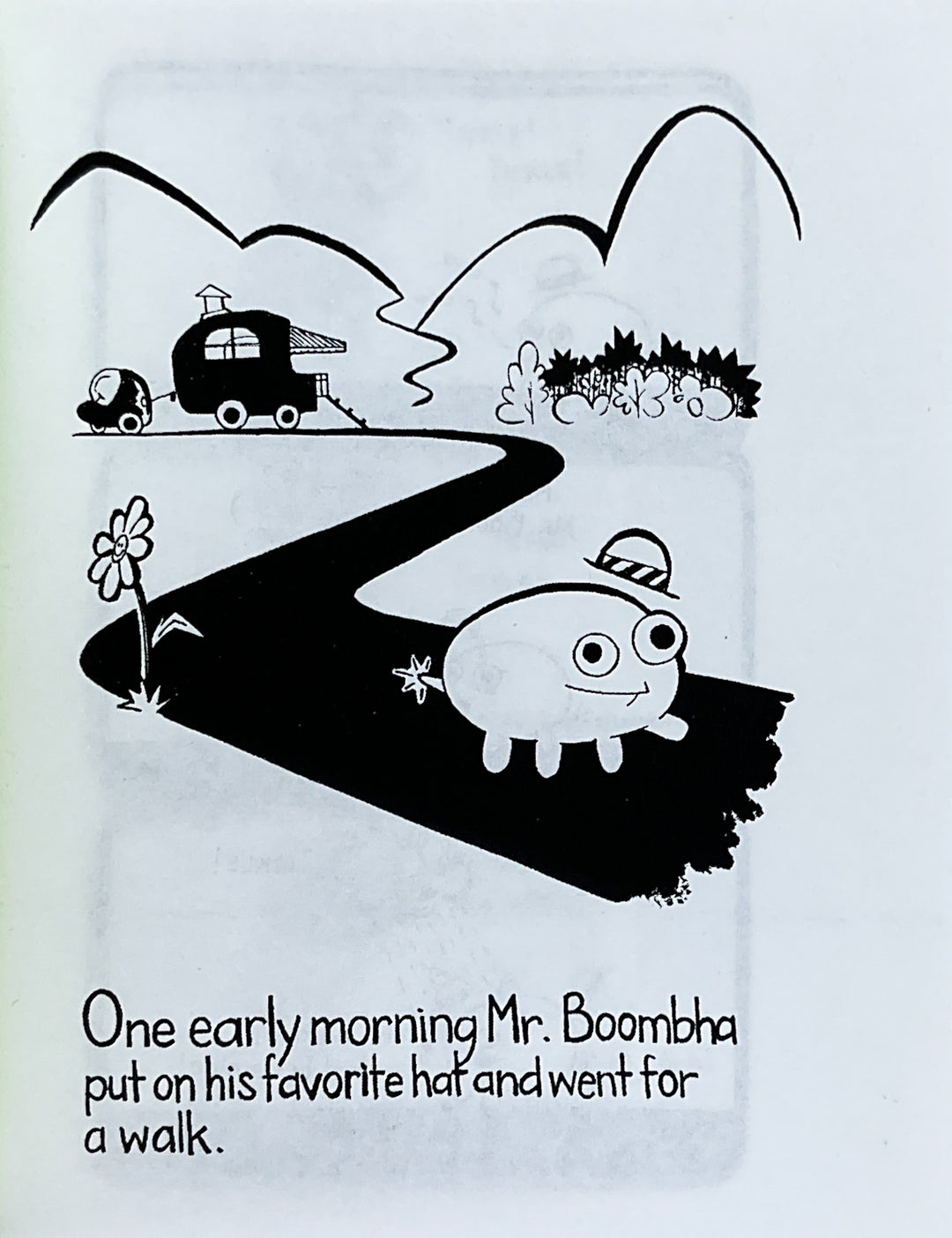 Mr. Boombha Goes for a Walk - Inscribed with a Drawing