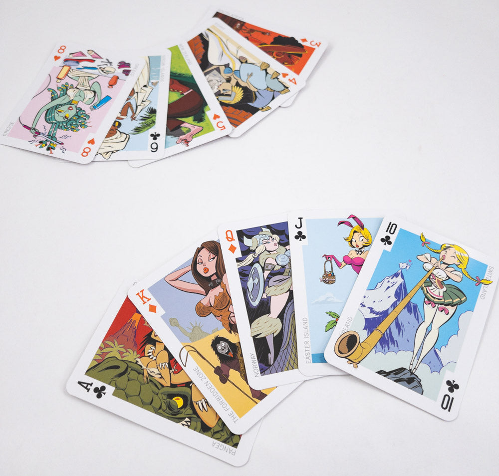 54 Intercontinental Cuties - Playing Cards – Stuart Ng Books