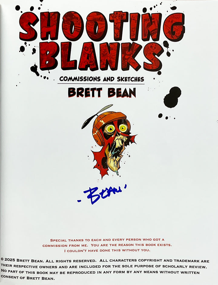 Shooting Blanks: Commissions and Sketches - Signed
