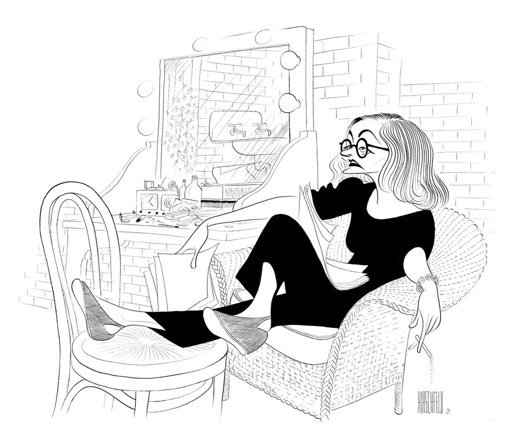 Tallulah Bankhead Backstage at the Orpheum Theatre