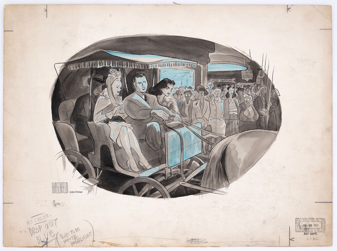 On the Hollywood Front: Stars Arrive by Horse & Buggy for Dimout Premier at Hawaii Theatre