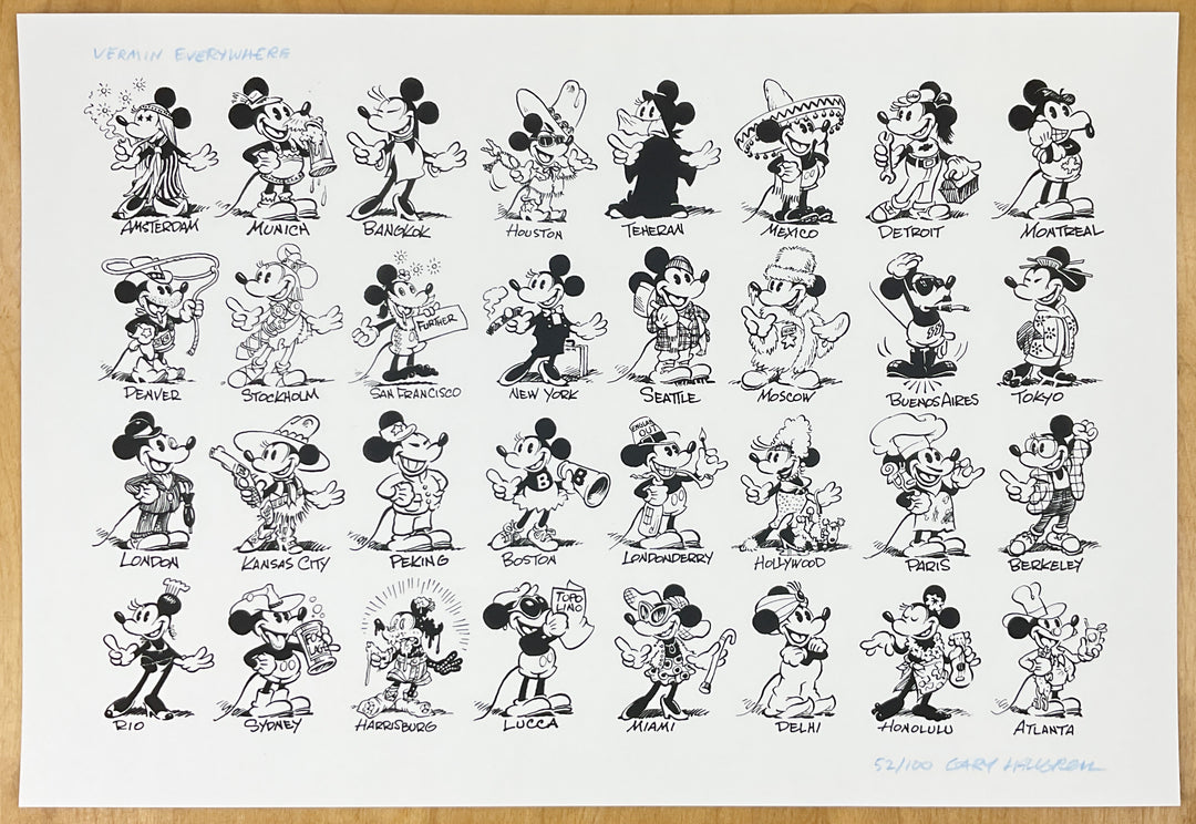 Gary Hallgren's Vermin Everywhere Signed & Numbered Print