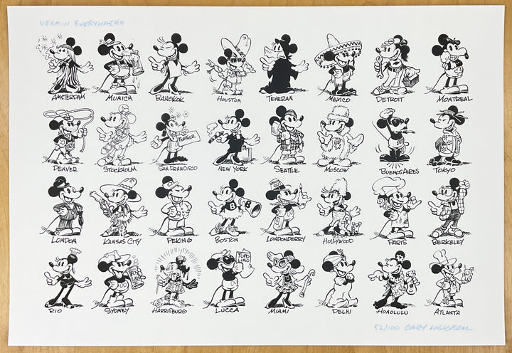 Gary Hallgren's Vermin Everywhere Signed & Numbered Print