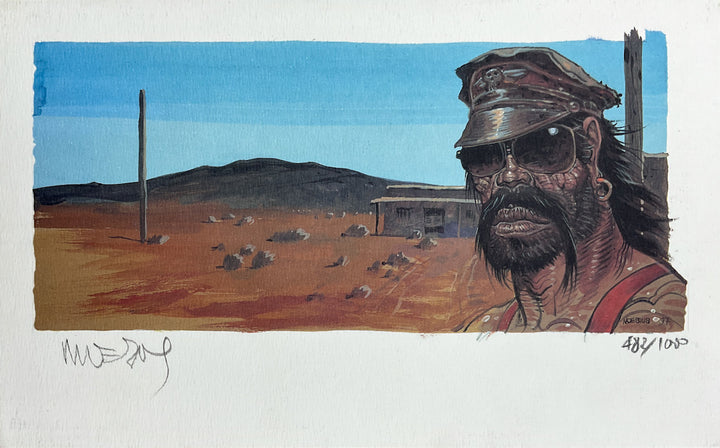 Signed & Numbered Exlibris: "Dust Rider"