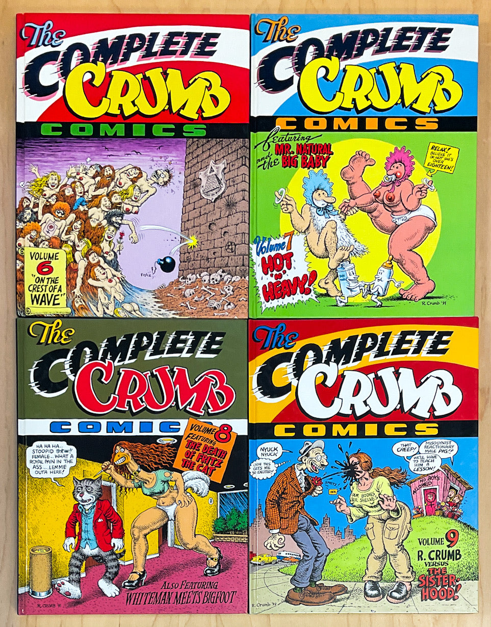 A Complete Set of The Complete Crumb Comics Signed & Numbered Hardcovers - 17 Volumes